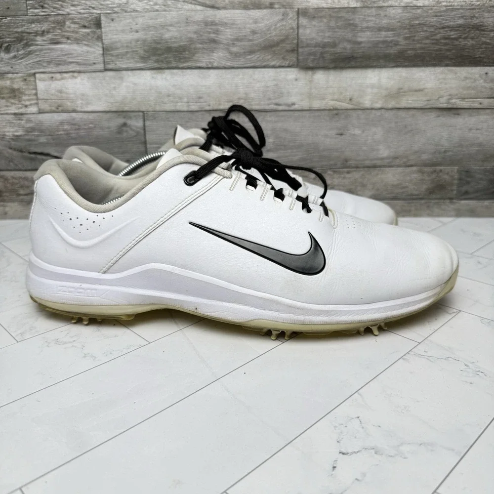 Nike Tiger Woods Golf Cleats Men's 13 - White/Black - CI4509-100 - New Spikes